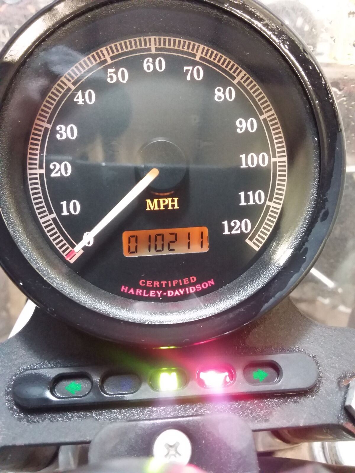 2001 Harley Davidson Sportster XL883 Speedometer Gauge Instrument 10K 67037-98B {{ shop.shopifyCountryName }} - Mototech271
