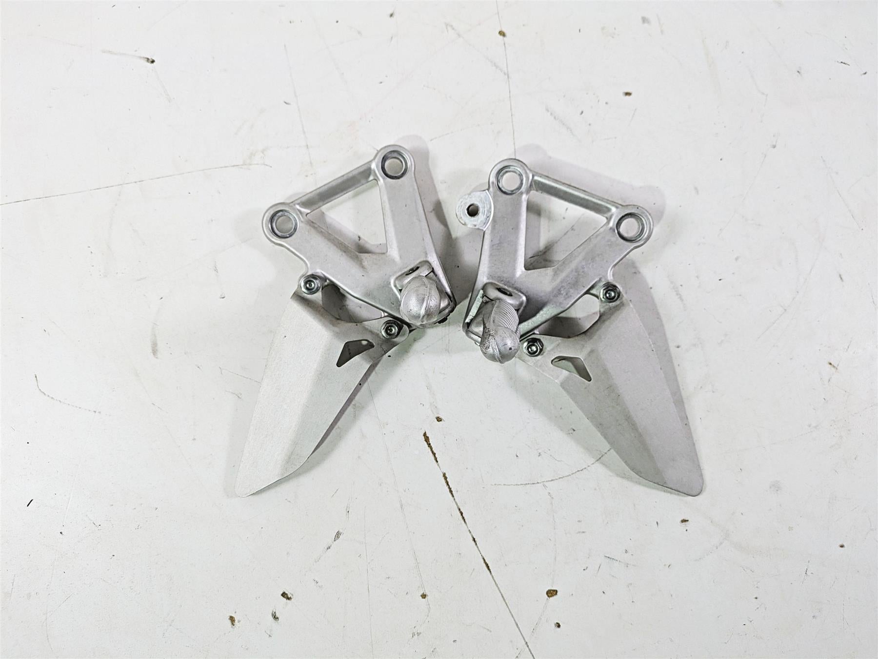 2008 Ducati SBK 1098 S Left Right Rider Footpeg Set 82411231A 82411221A {{ shop.shopifyCountryName }} - Mototech271