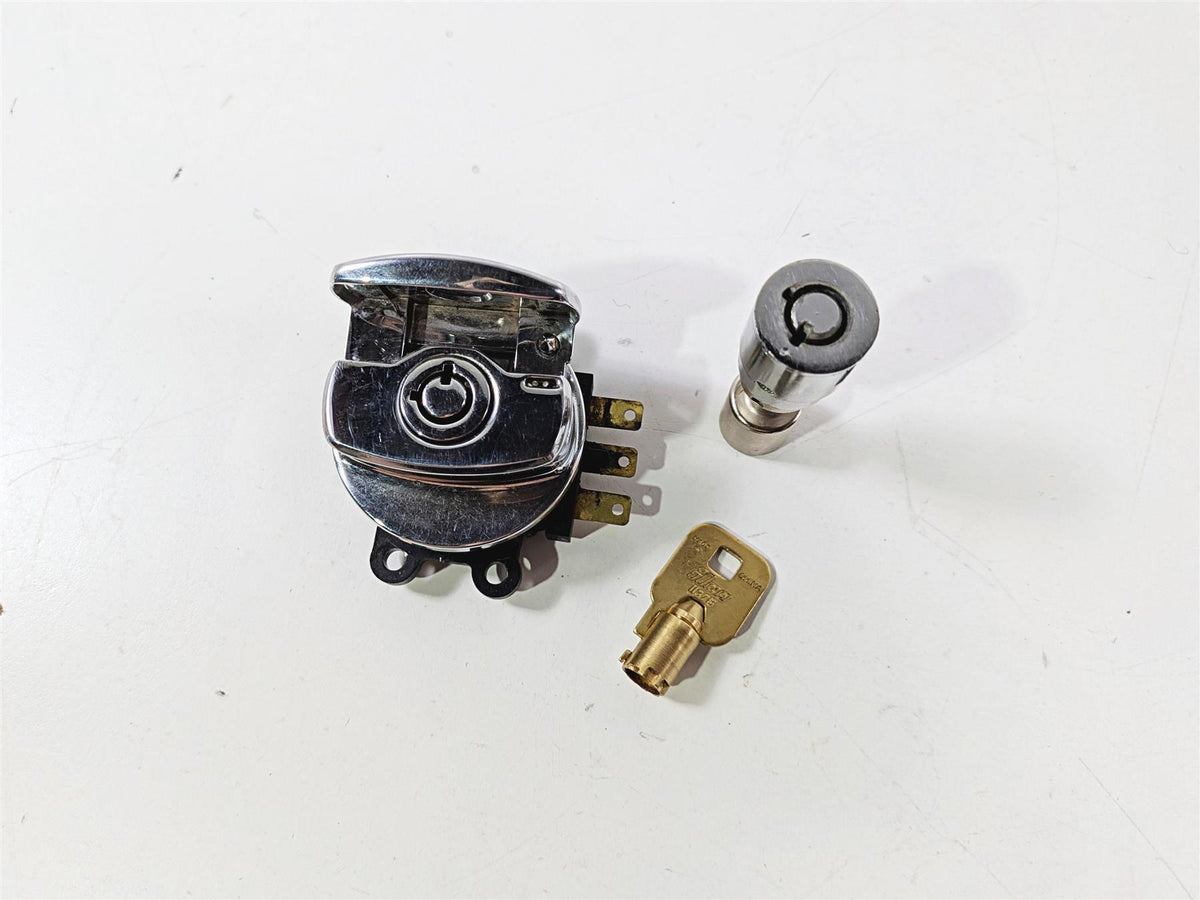 2005 Harley Softail FLSTFSE CVO Fat Boy Ignition Switch Steering Key Lock Set 71450-04-Mototech271