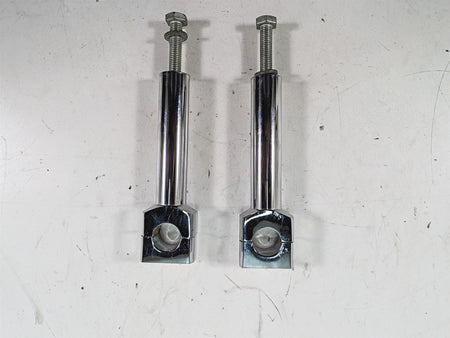 1999 Harley Dyna FXDL Low Rider 6" Chrome Handlebar Riser Holder Clamps {{ shop.shopifyCountryName }} - Mototech271