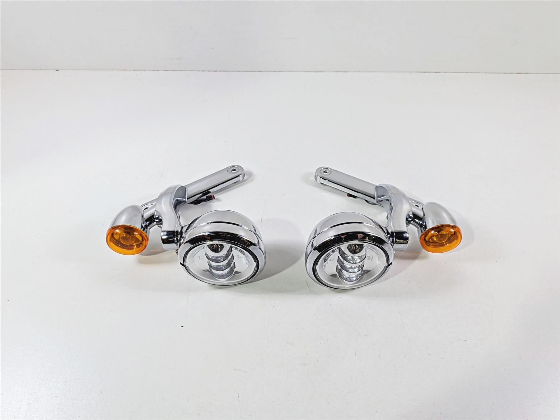 2014 Harley Touring FLHTK Electra Glide Chrome Spot Light Blinker Set 68000021-Mototech271