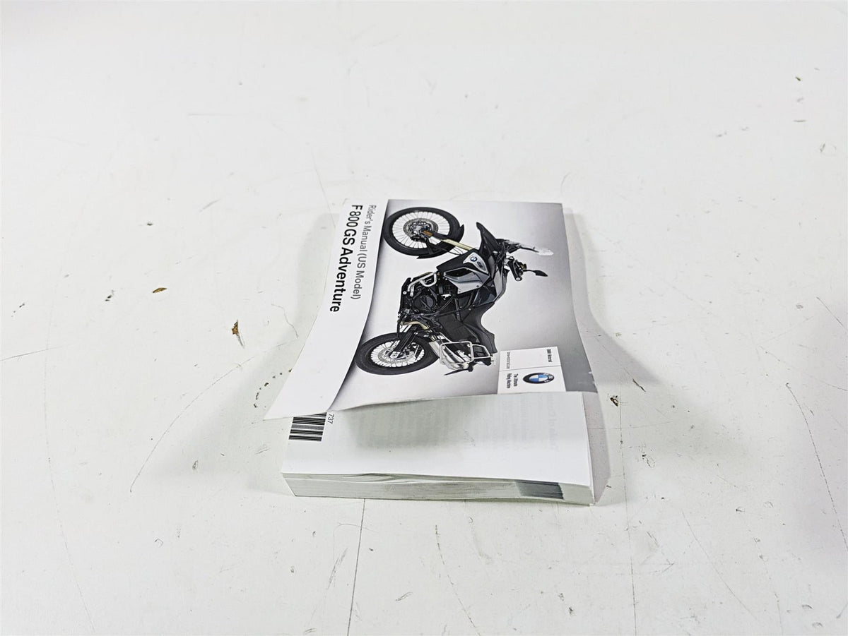 2017 BMW F800GS Adv K75 Owners Manual Book 01408354737 {{ shop.shopifyCountryName }} - Mototech271