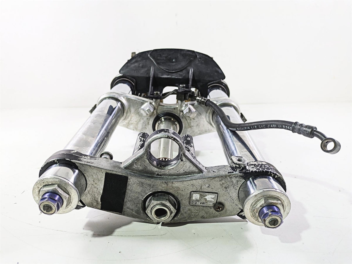 2003 Kawasaki ZX9R Ninja 46mm Front End Forks Caliper Triple Tree Set 44075-1184 {{ shop.shopifyCountryName }} - Mototech271