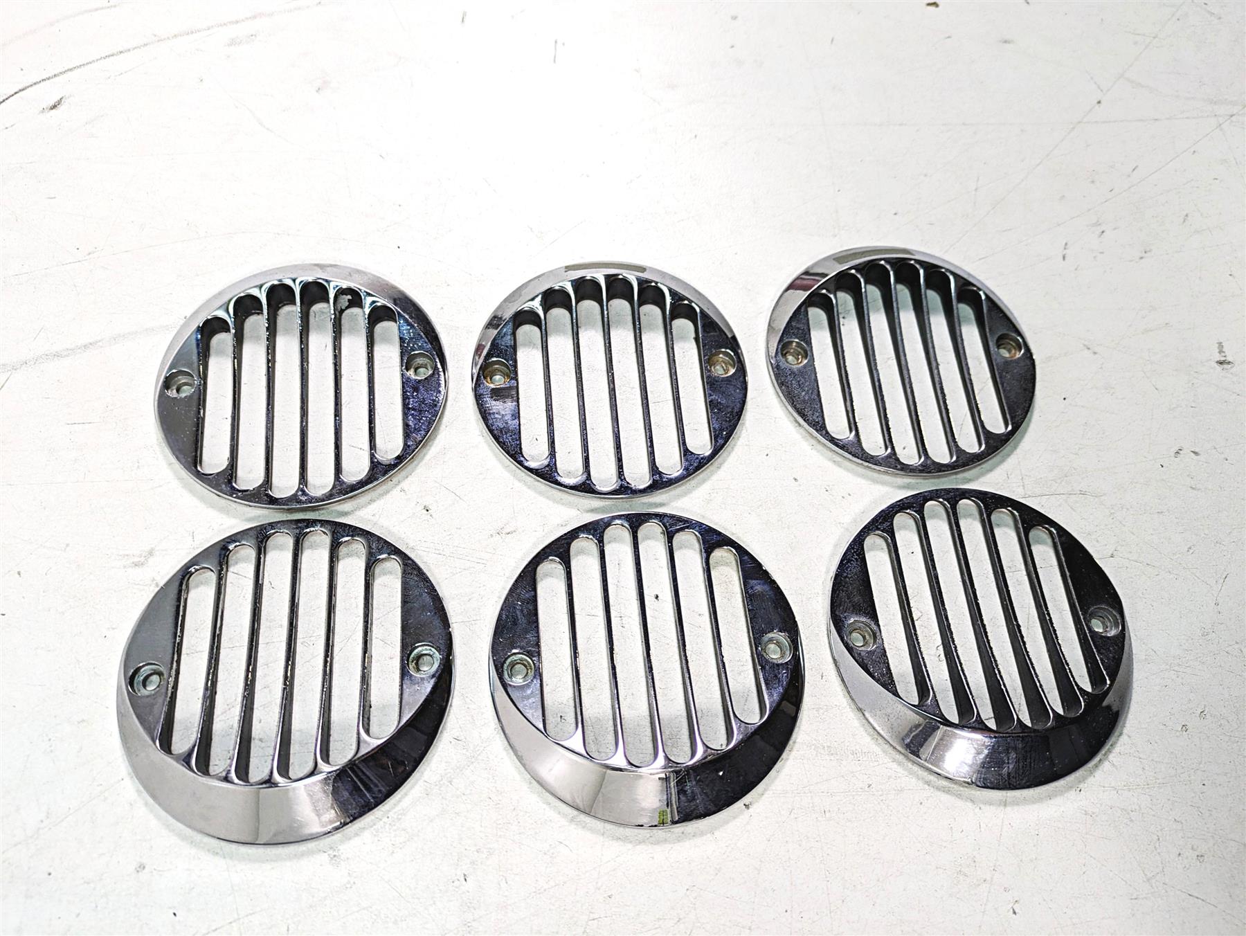 1999 Harley Touring FLHTC Electra Glide Front Rear Blinker Chrome Cover Set