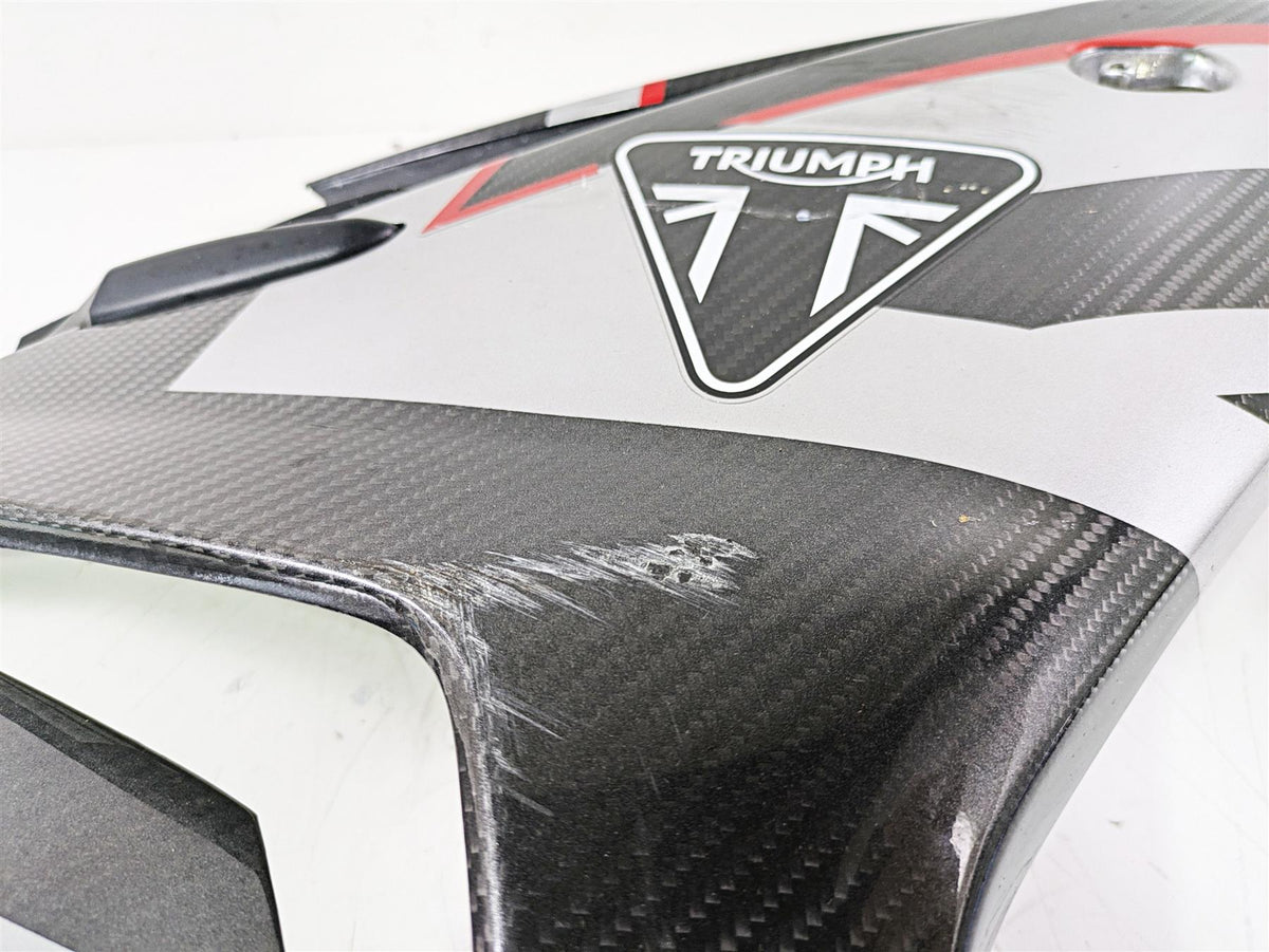 2020 Triumph Daytona 765 Moto2 Right Main Side Carbon Cover Fairing T2309798 {{ shop.shopifyCountryName }} - Mototech271