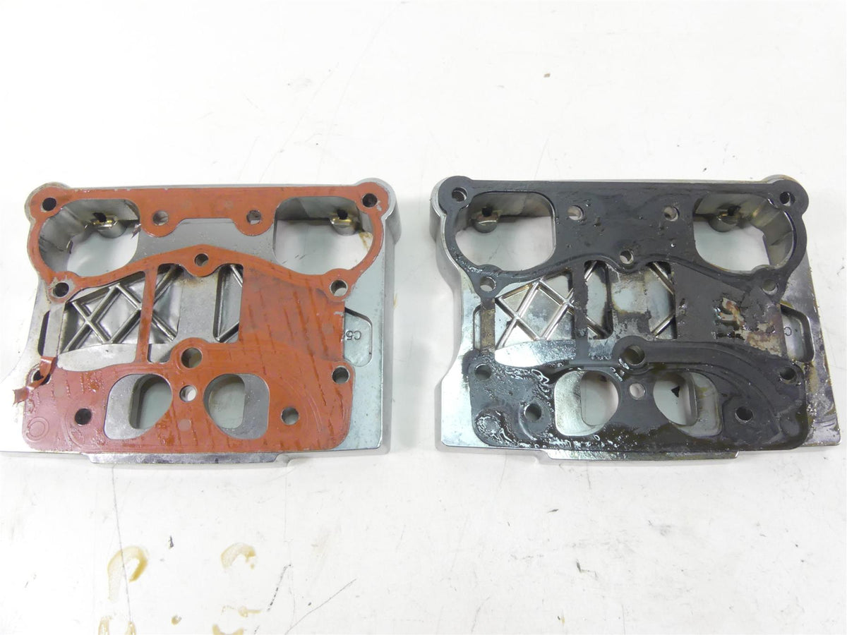 2002 Harley Softail FXSTDI Deuce Chrome Rocker Arm Box Cover Set 17543-99 {{ shop.shopifyCountryName }} - Mototech271