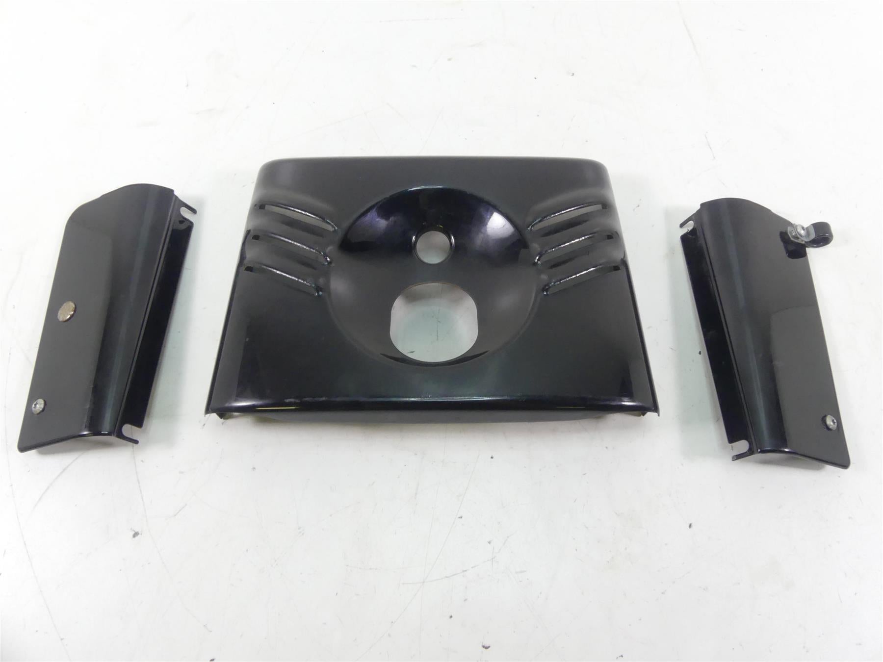 2016 Harley FLS Softail Slim Headlight & Fork Tube Bezel Covers Set 45900032 | Mototech271