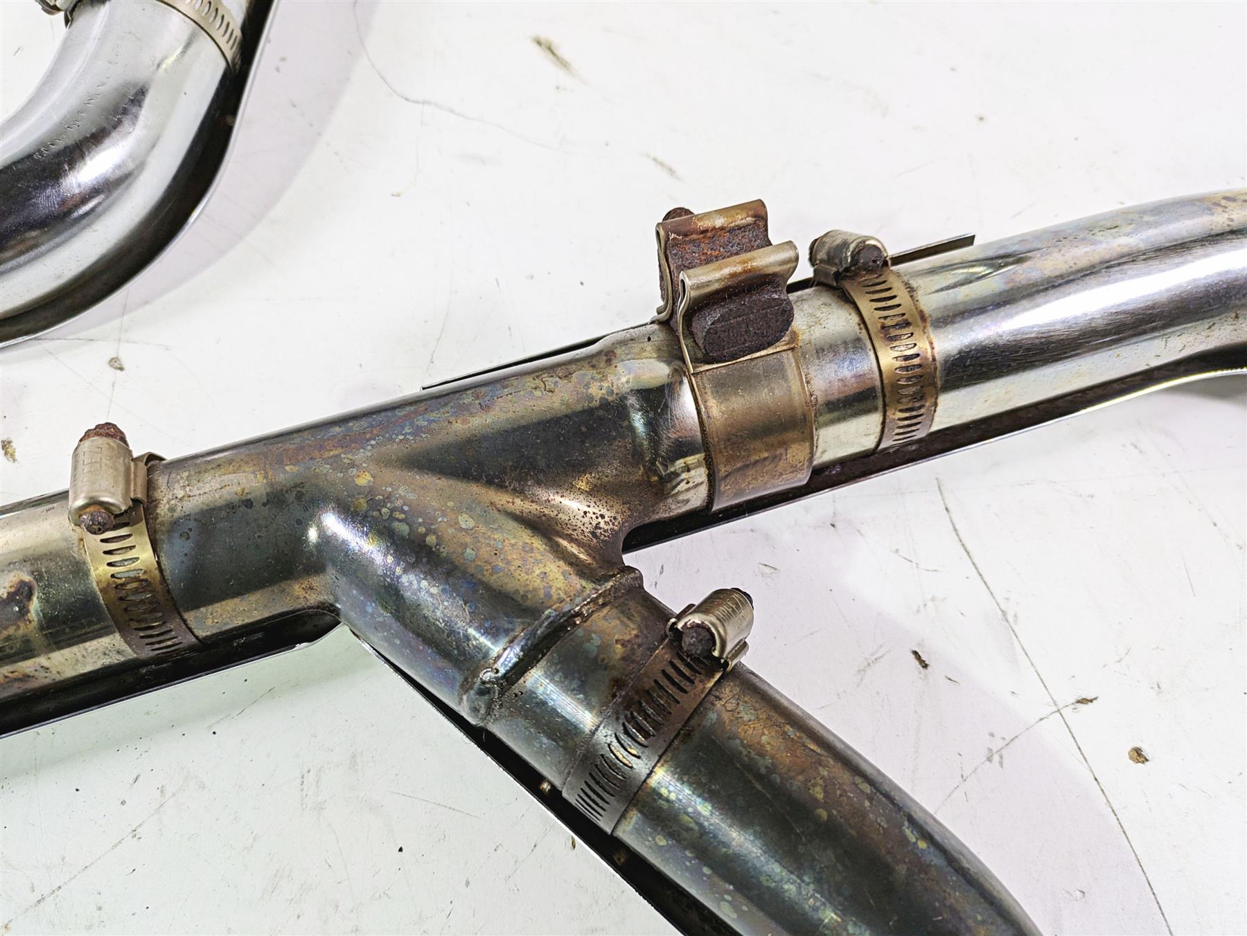 2005 Harley Softail FLSTSCI Heritage Springer Exhaust Pipe Header Set 65513-00A {{ shop.shopifyCountryName }} - Mototech271