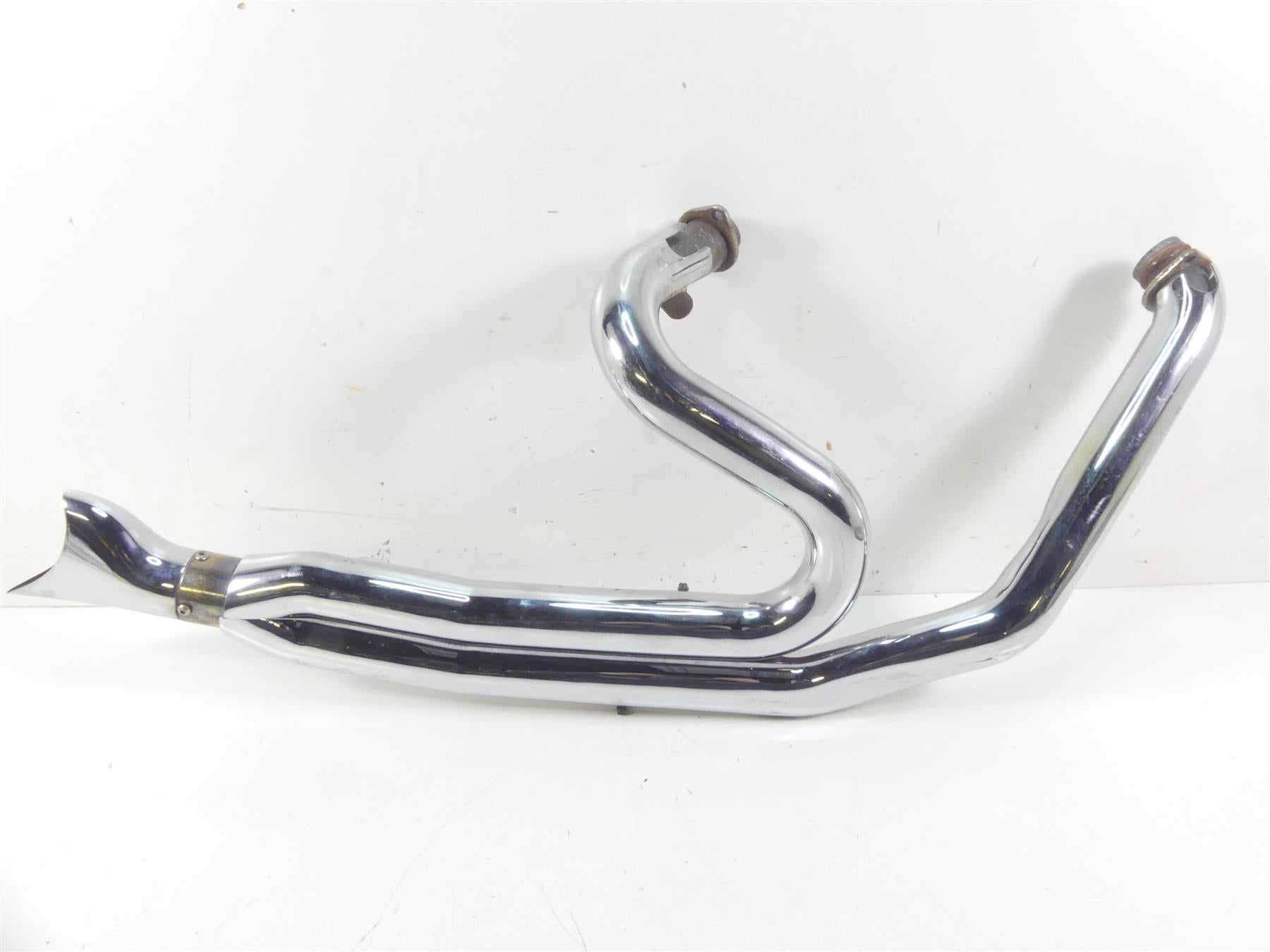 2004 Harley FXDWGI Dyna Wide Glide 2 into 1 Fishtail Exhaust System -Read | Mototech271