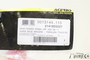2010 Honda CRF250R CRF250 R Front Rear RED ACERBIS Fender SET  2141820227 | Mototech271