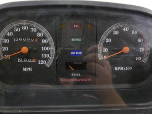 1989 Harley Touring FLTC Tour Glide Speedometer Gauge Instrument - 36K 67000-85F | Mototech271