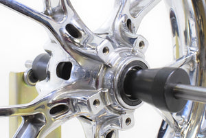 2008 Ducati 848 Straight Chrome Wheel Rim Set 17x3.5 17x5.5 50121161AB 50221341A | Mototech271