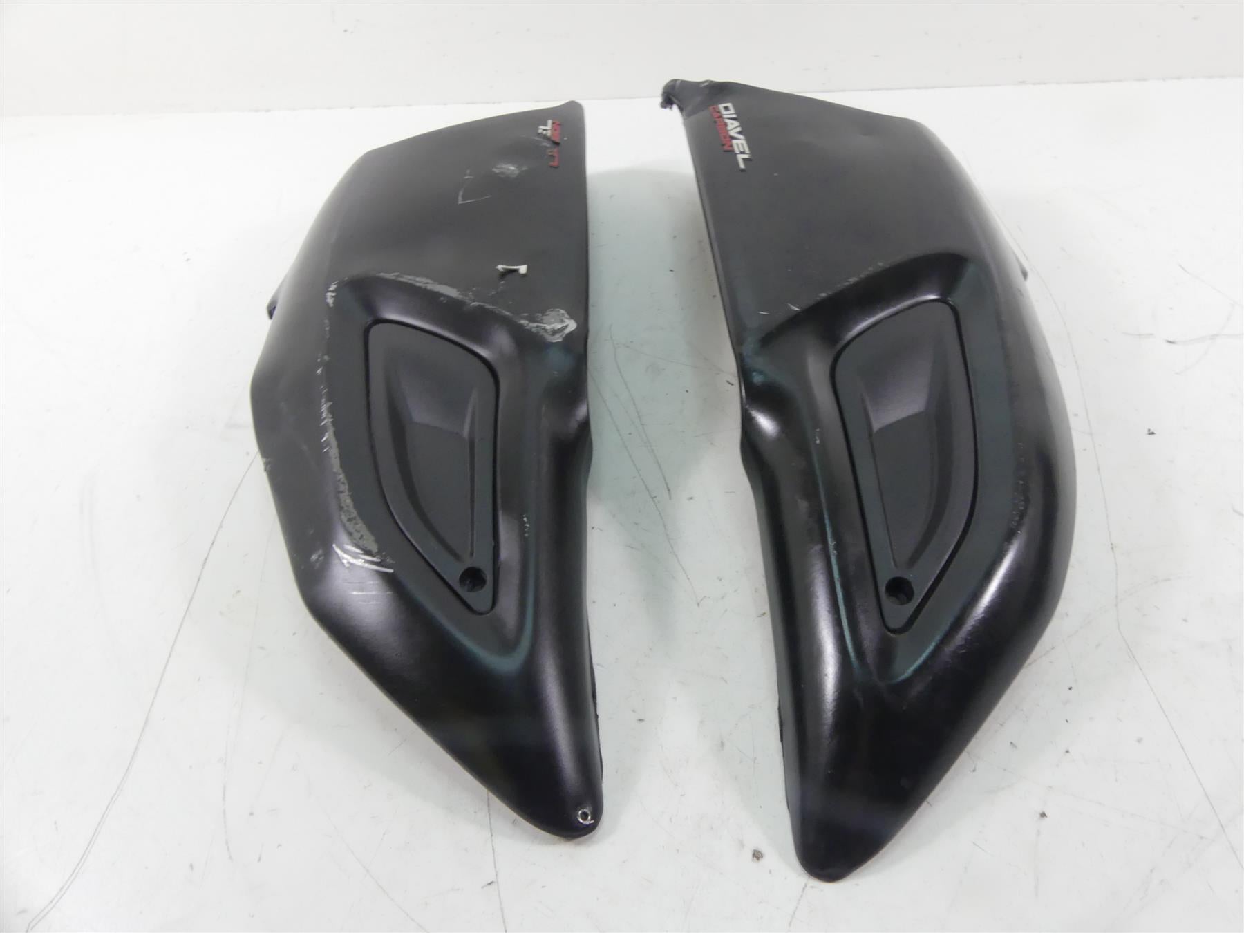 2015 Ducati Diavel Carbon Red Right Left Air Duct Cover Set - Read