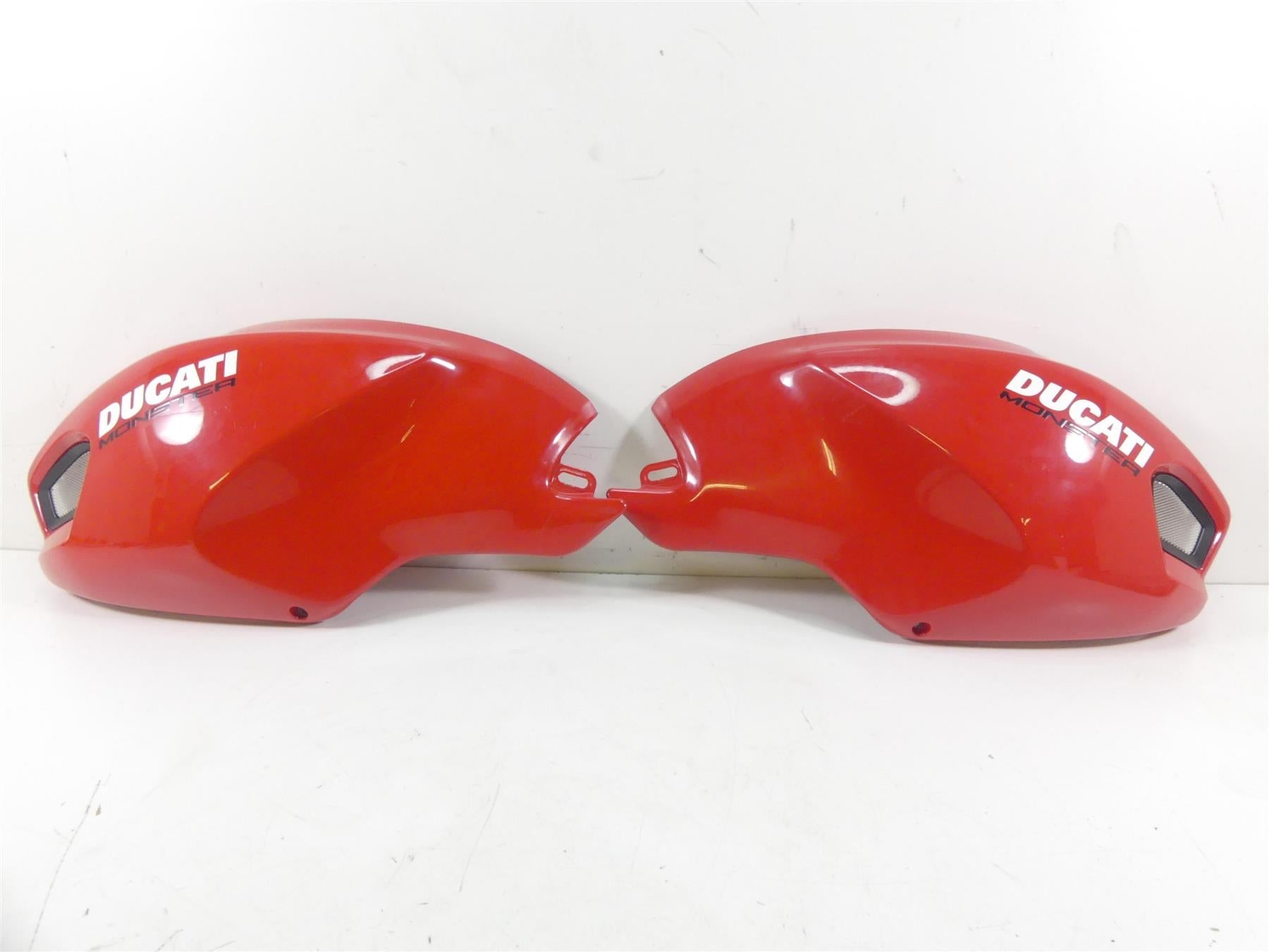 2009 Ducati Monster 1100 S Red Left Right Fuel Tank Cover Fairing Set  48012591D