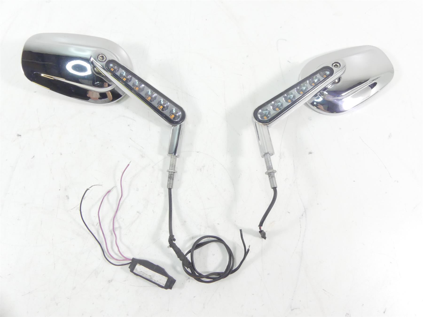 1995 Harley Dyna FXDL Low Rider Chrome Front Blinker Mirror Set | Mototech271