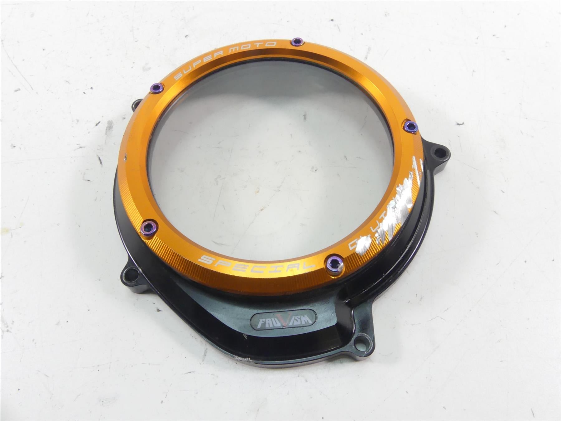 2015 KTM 1290R Super Duke NiceCnc Nero Fauvism Transparent Clear Clutch Cover | Mototech271