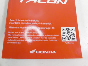 2021 Honda Talon SXS1000 S2X 1000R Owners Manual Book Set 00X31-HL6-6200 | Mototech271